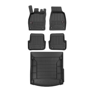 Audi A6 Floor-Trunk Mats - Omac - 3D Premium - Black - '08-'11